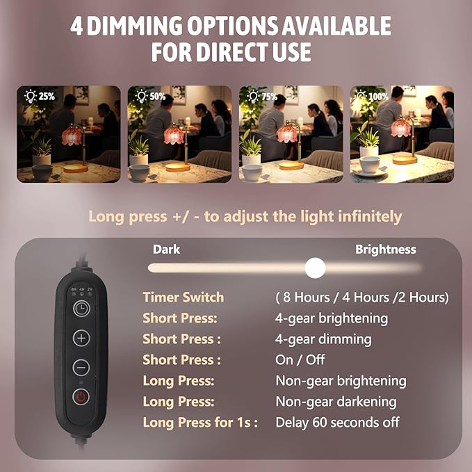 GEEZO Fragrance Candle Warmer Lamp，Electric Candle Warmer with Timer & Dimmer，Mom Christmas Birthday Gifts for Women, House Warming Gifts New Home Bedroom Decor-HomvellaHome