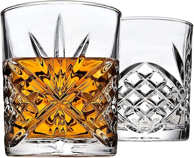 Godinger Whiskey Decanter and 6 Whiskey Glasses Bar set, for Liquor Scotch Bourbon Wine - Dublin Crystal Collection-HomvellaHome