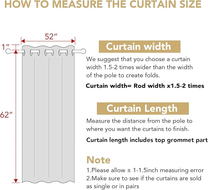 H.VERSAILTEX Blackout Window Curtain Panels Thermal Insulated Room Darkening Solid Grommet Curtains/Drapes for Bedroom Privacy Protection (Set of 2 Panels,52 by 63 Inch Long, Baby Pink)-HomvellaHome