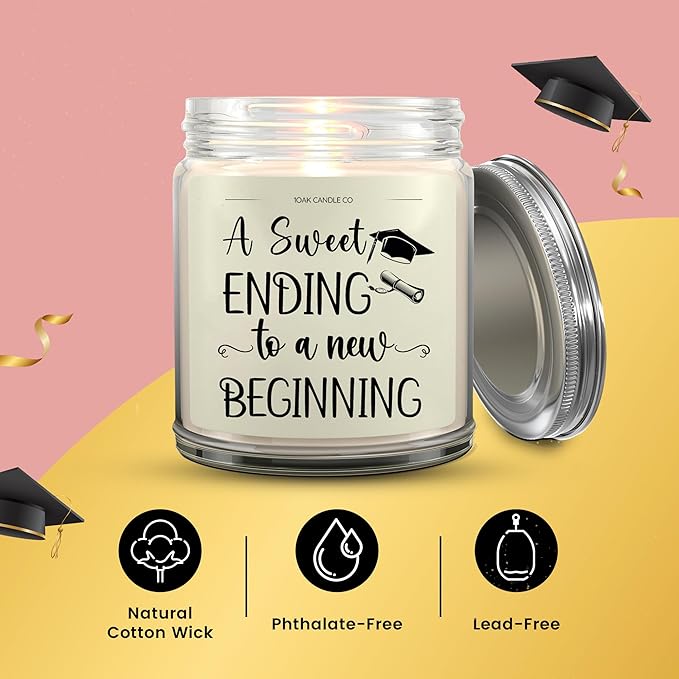 1OAK Vanilla Scented Candles Gifts for Women - Graduation Candle - 2025 Graduation Gifts for Her, Him - College, High School Senior 2025-HomvellaHome