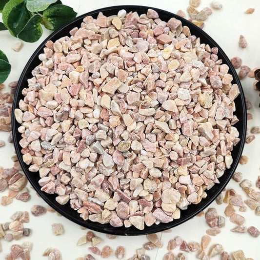 10LB Succulent and Cactus Gravel Pebbles, 1/5 Inch Natural Decorative Polished Stones, River Rocks for Plants, Vases, Aquariums, Terrarium and Outdoor Gardening,Peach-HomvellaHome