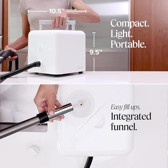 Dupray Neat Steam Cleaner with 20-piece Accesory Kit. For Multipurpose steam Cleaning Hardwood, Tile, Laminate and Sealed Floors, Couch, Furniture and more. *Kills 99.9% of Bacteria and Viruses-HomvellaHome