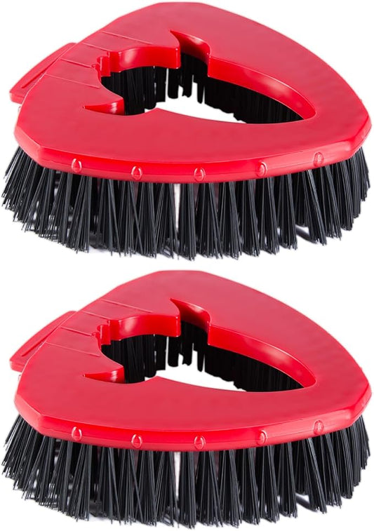 2 Pack Scrub Brush Head Replacement Compatible with O Cedar EasyWring Spin Mop 1-Tank System, Floor Scrubber Head, Shower Scrub Brush with Hard Bristles for Cleaning & Scrubbing-HomvellaHome
