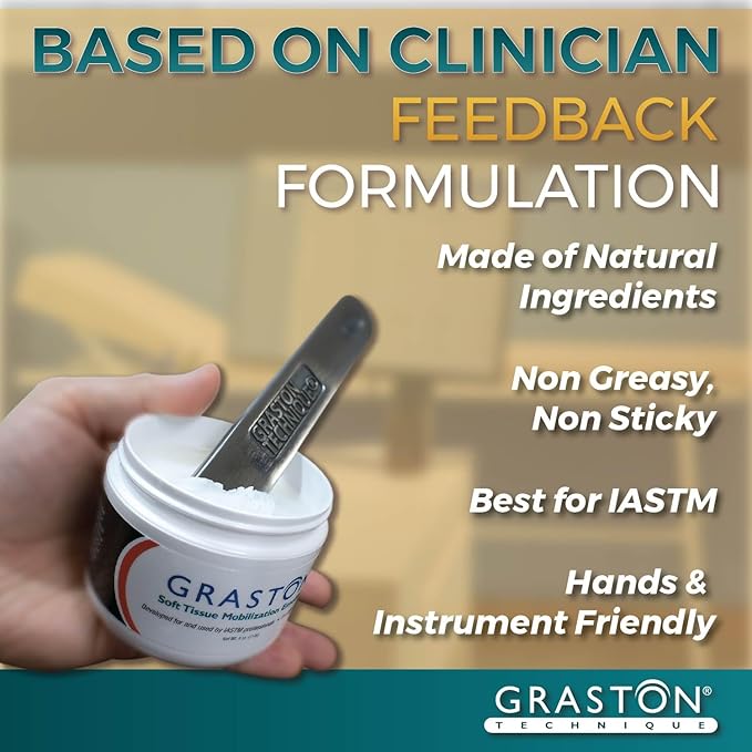 Graston Technique Vitamin E Enriched Emollient - 4oz Jar, Ideal for IASTM Lotion & Massage Therapy Cream, Perfect Vitamin E Cream for Massage and Physical Therapy, 12-Pack-HomvellaHome