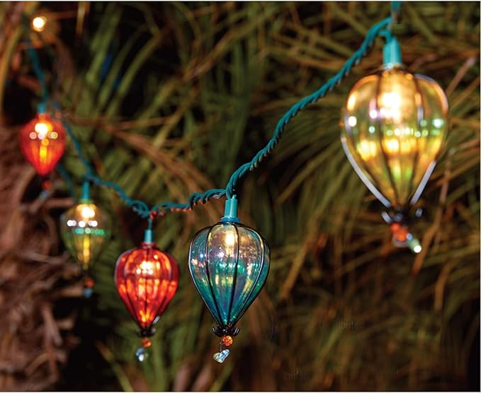 11FT Multicolor String Lights with 10 Bulbs, UL Listed Connectable Waterproof Decorative LED Lights Hanging for Backyard Patio, Indoor/ Outdoor for Christmas Wedding Party Festival Lighting(2pcs)-HomvellaHome