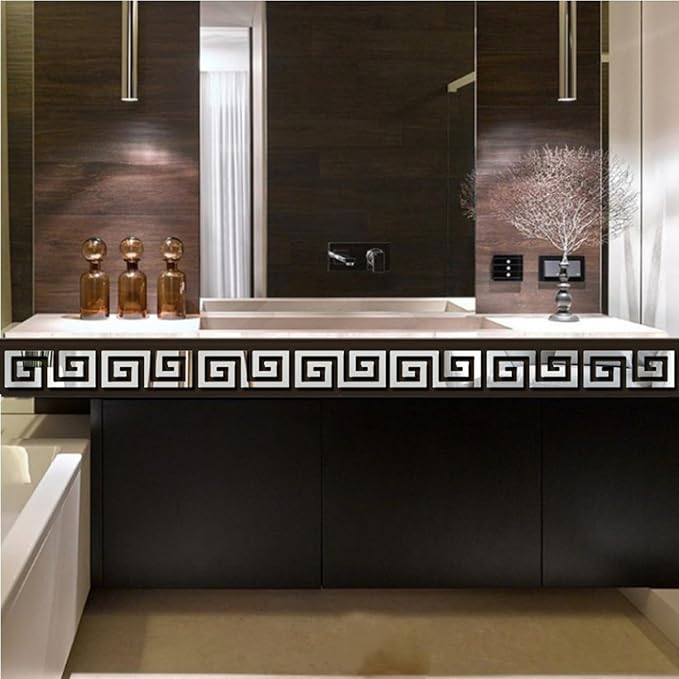 15 Pcs DIY Geometric Shape Acrylic Decorative Mirror Stickers Removable Adhesive Wall Mirror Décor for Living Room Home Background (Silver，3.15 * 7.87inches)-HomvellaHome