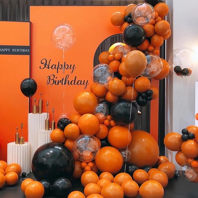 130pcs Burnt Orange Balloons Different Sizes 18" 12" 10" 5" Retro Orange Latex Balloon Garland Arch Kit for Birthday Baby Shower Graduation Wedding Anniversary Party Decorations-HomvellaHome