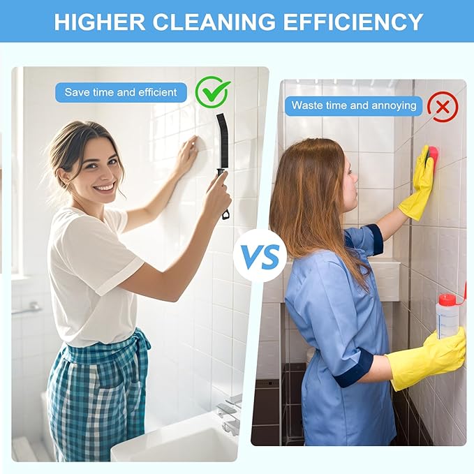 11Pcs Crevice Cleaning Brush Set, Hard Bristle Cleaning Supplies for Kitchen, Bathroom, Corner, Grout, Sink, Cup, Teapot, Bottle, Blender-HomvellaHome