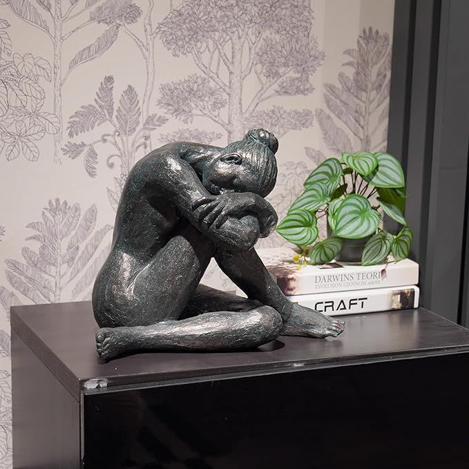 Guichifun Yoga Dancer Statue Home Decoration - Resin Sculpture Modern Creative Home Ballet Thinker Dancers Handicrafts Art Ware Home Décor Office Room Ornament Gifts 13.5 x 9.5 x 11.25 Inch-HomvellaHome