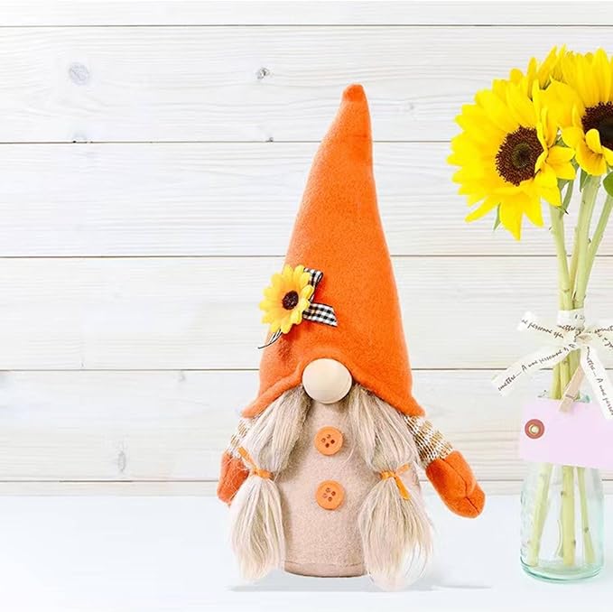 Gnomes Plush Decorations,Fall Decor Fall Gnome Plush Decoration for Home,Handmade Swedish Tomte Doll Mr and Mrs Scandinavian Gnomes,Fall Home Decor Thanksgiving Gnome Table Decorations,Girl-HomvellaHome