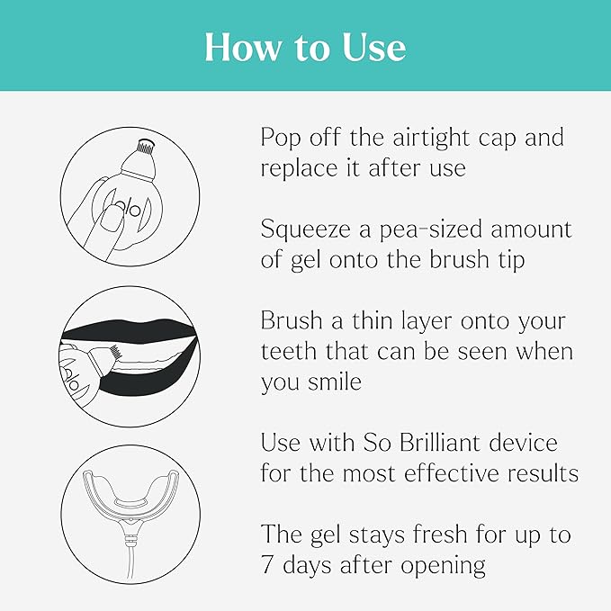 GLO Science Teeth Whitening Gel Pods – Safe, Effective Tooth Whitener with Silicon Brush, 6% Hydrogen Peroxide – Fastest Way to Whiter Teeth, Sensitivity Free – Gingermint Flavor (Pack of 5)-HomvellaHome