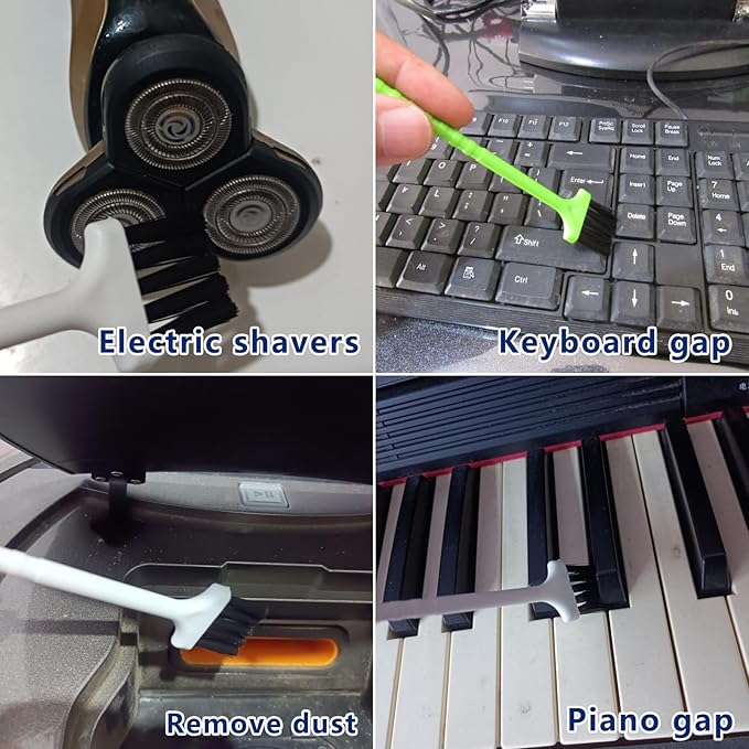 12Pcs Crevice Cleaning Brush,Small Gap Cleaning Brushes for Cleaning Bathroom,Kitchen,Window Grooves,Corners, Sinks, washbasins, Showers, faucets, bathtubs, Gas Stove and Tiles-HomvellaHome