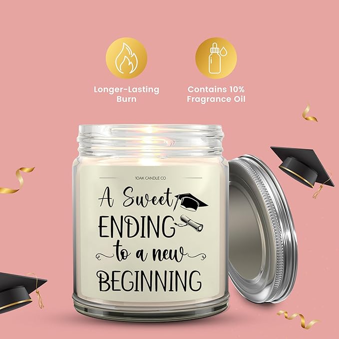 1OAK Vanilla Scented Candles Gifts for Women - Graduation Candle - 2025 Graduation Gifts for Her, Him - College, High School Senior 2025-HomvellaHome