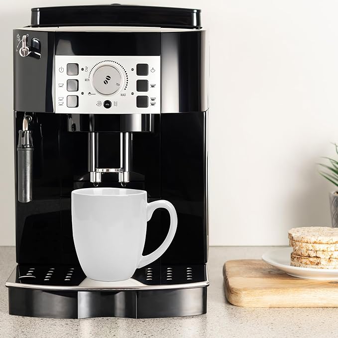 16 OZ White Stoneware Mugs Set of 6, Large Ceramic Coffee Cups with Handle, Porcelain Mugs for Latte, Milk, Tea and Juice-HomvellaHome