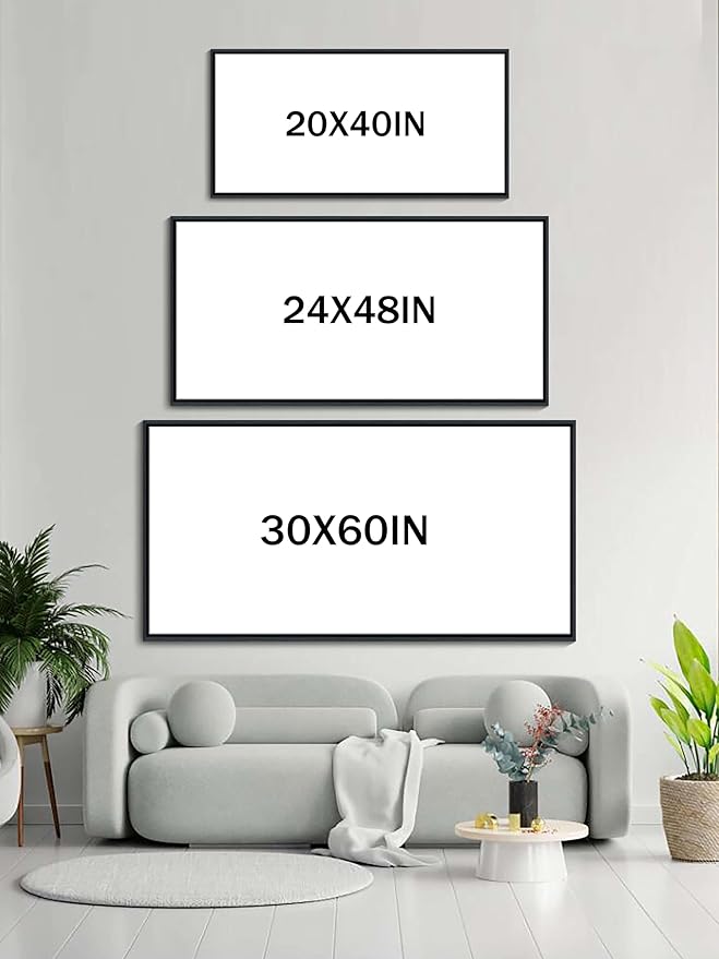 Abstract Wall Art DUNHUANG ART Framed Canvas Wall Art - Modern Wall Art Decor for Living Room, Bedroom, Office - Ready to Hang - Home Decoration 30"x60"-HomvellaHome