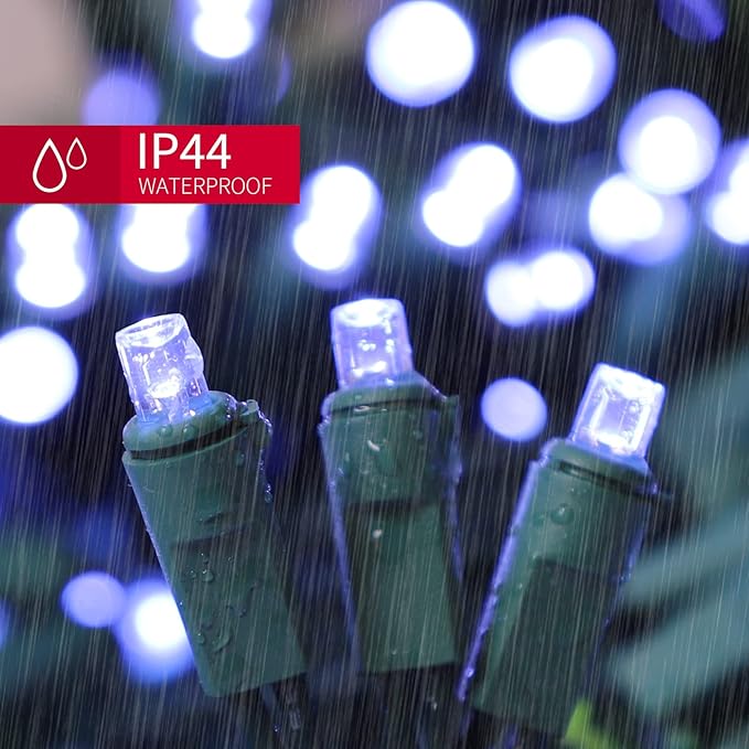 100 Count Cool White -String Lights - 21.6FT LED Christmas Lights, Mini led Lights for Indoor Outdoor Home Holiday Party Wedding Independence Day Decoration-HomvellaHome