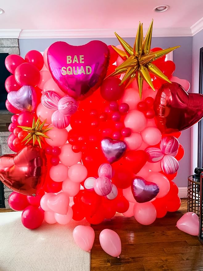 130pcs Hot Pink Balloons Different Sizes 18" 12" 10" 5" Dark Pink Balloons for Birthday Graduation Baby Shower Wedding Anniversary Princess Theme Party Valentine's Day Decorations-HomvellaHome