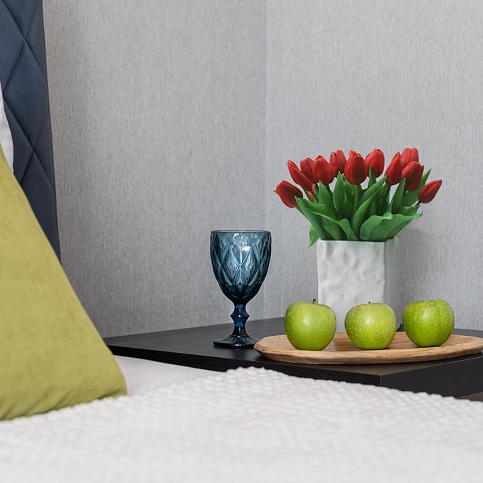 15pcs Artificial Tulips Flowers, Fake Tulips Real Touch, Faux Latex Bouquets, for Party Wedding Home Room Decoration (Red)-HomvellaHome