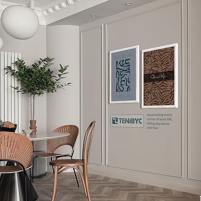 18x24 Poster Frame 3 Pack - White Woodgrain, Solid Wood Gallery Picture Frame - Wall Hanging-HomvellaHome