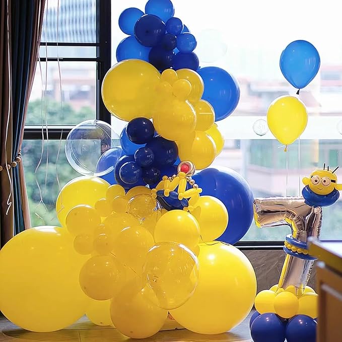 130pcs Mustard Yellow Balloons Different Sizes 18" 12" 10" 5" Lemon Yellow Latex Balloon Garland Arch Kit for Birthday Baby Shower Graduation Wedding Gender Reveal Party Decorations-HomvellaHome