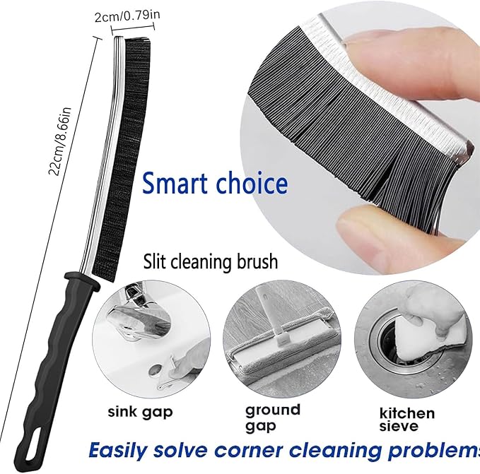 Gap Cleaning Brush, Dead Corners Multifunctional Brushes,Bathroom Crevice Gaps Cleaning Brush，Clean The Dead Corners of Bathroom Kitchen Tiles for Bathroom Kitchen Tiles Window Slots (5pcs)-HomvellaHome