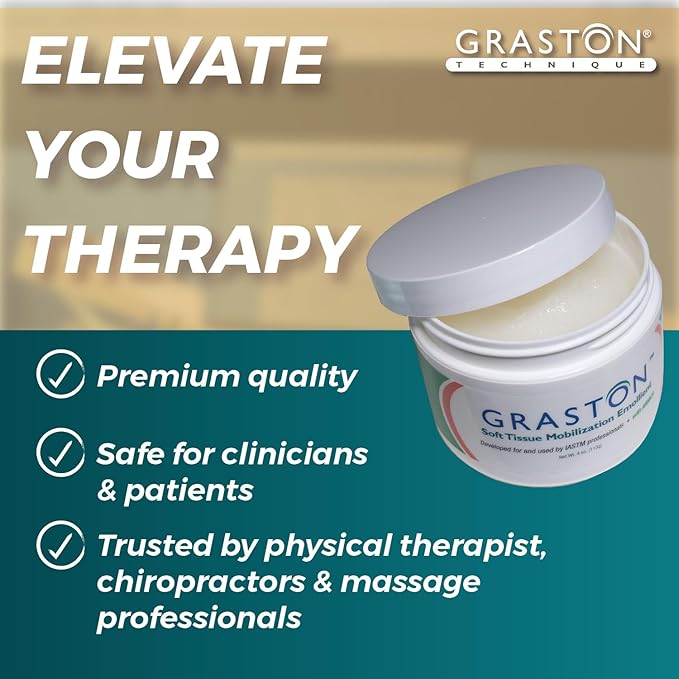 Graston Technique Arnica Soft Tissue Emollient - 4oz Jar Pro-Grade Therapy Cream for IASTM, Massage, Relief, and Recovery, 12-Pack-HomvellaHome