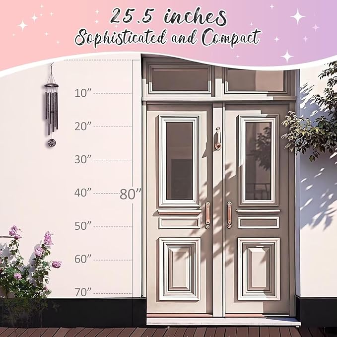 Gifts for Mom, 25''Wind Chimes, Mother Birthday Gifts for mom from Daughter Son, Mothers Day, Thanksgiving, Christmas Day Gift Ideas for Love Rreminder-HomvellaHome