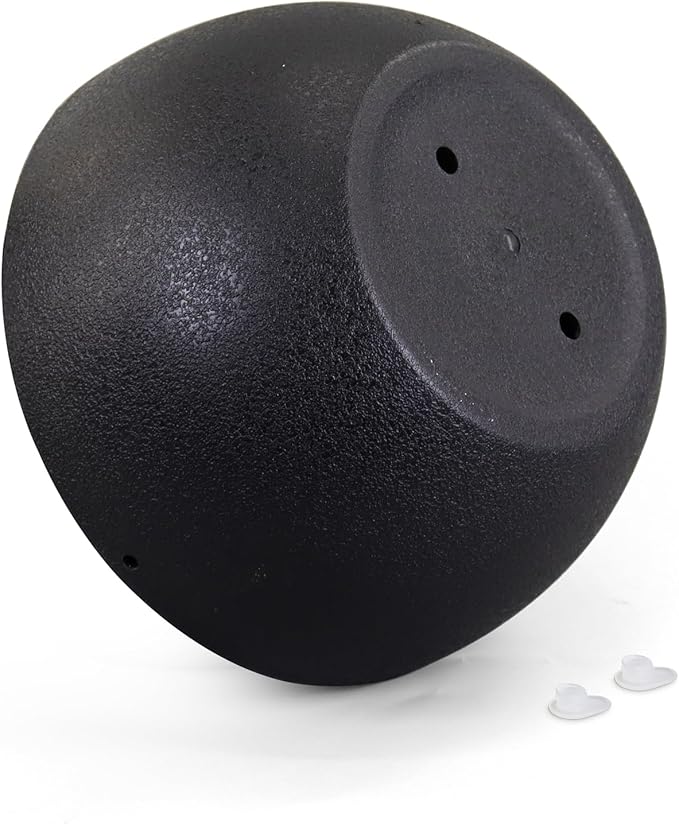 12 inch Large Hanging Planters for Indoor Outdoor Plants, 2 Pack Hanging Flower Pots with Drainage Holes and Chain for Garden Porch Plants, Plastic Hanging Baskets for House Plants, Black-HomvellaHome