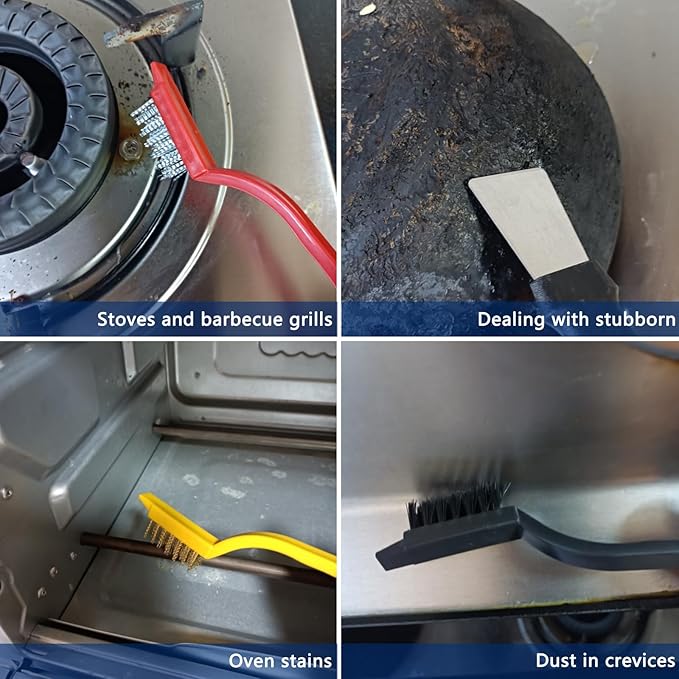 14Pcs Small Crevice Cleaning Brush Set, Groove Gap Cleaning Tool for Cleaning Kitchen,Bathroom, Corner, Sink,Door,Window Track,Cup-HomvellaHome