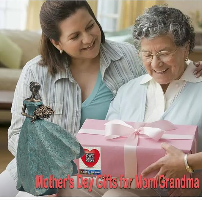 Guichifun Fairy Statue Collection Home Decoration - Leaf Angel Girls Resin Home Garden Patio Decor Memorial Gift for Mom Outside or Inside Outdoor Yard Decorations Figurines 7.5 x 4.5 x 11.5 Inch-HomvellaHome