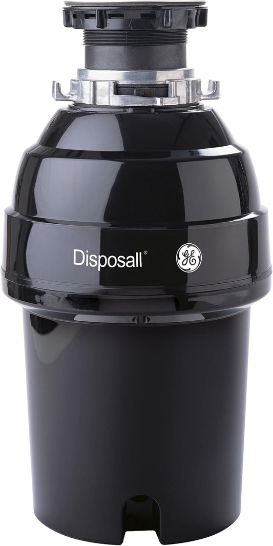 GE Disposall Continuous Feed 1 Horsepower Motor Garbage Disposer, Good for Grinding: Cooked Meat, Beans, & Seeds, Easy Install Kit, Non-Corded, Recommended Families of 4 or More, GFC1020N-HomvellaHome