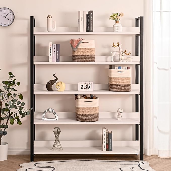 11 Inch Cube Storage Bins, Storage Cube Organizer Bins, Woven Cotton Rope Baskets for Storage, Storage Basket for Organizing Shelves, Square Baskets for Toys, Gradient Brown (Pack of 3)-HomvellaHome