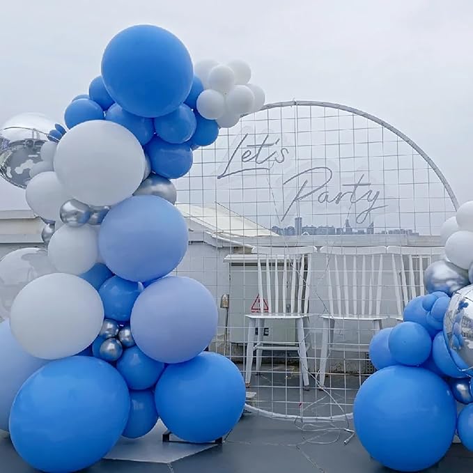 130pcs Blue Balloons Different Sizes 18" 12" 10" 5" Matte Blue Latex Balloon Garland Arch Kit for Birthday Baby Shower Graduation Wedding Gender Reveal Anniversary Party Decorations-HomvellaHome
