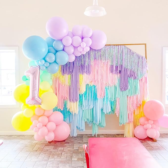 130pcs Pastel Balloons Different Sizes 18" 12" 10" 5" Macaron Latex Balloon Garland Arch Kit for Birthday Easter Baby Shower Graduation Wedding Gender Reveal Anniversary Party Decorations-HomvellaHome