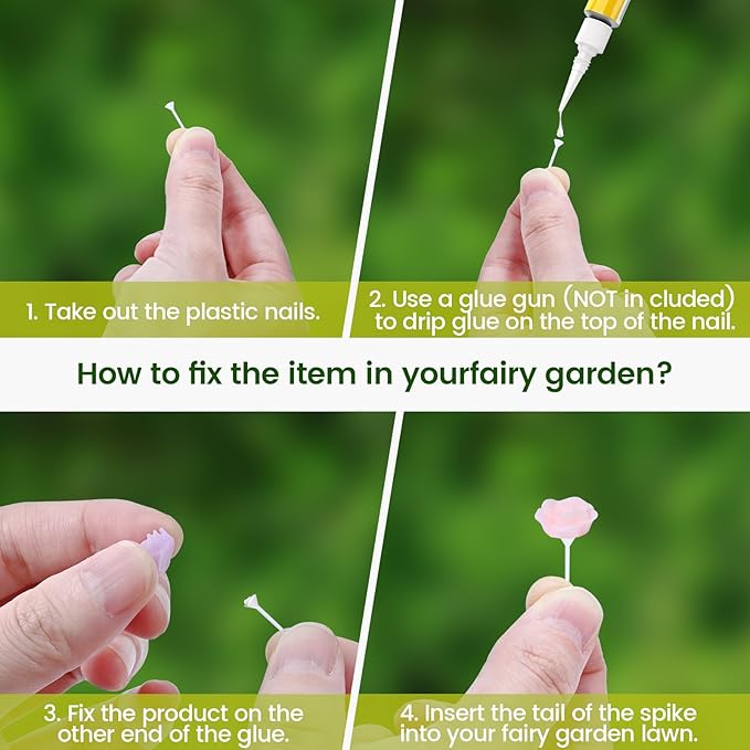 120 Pcs Fairy Garden Accessories, Micro Landscape Ornaments Kit, Mini Resin Animals with Fairy Tiny House for Home Outdoor and Plant House Decor-HomvellaHome