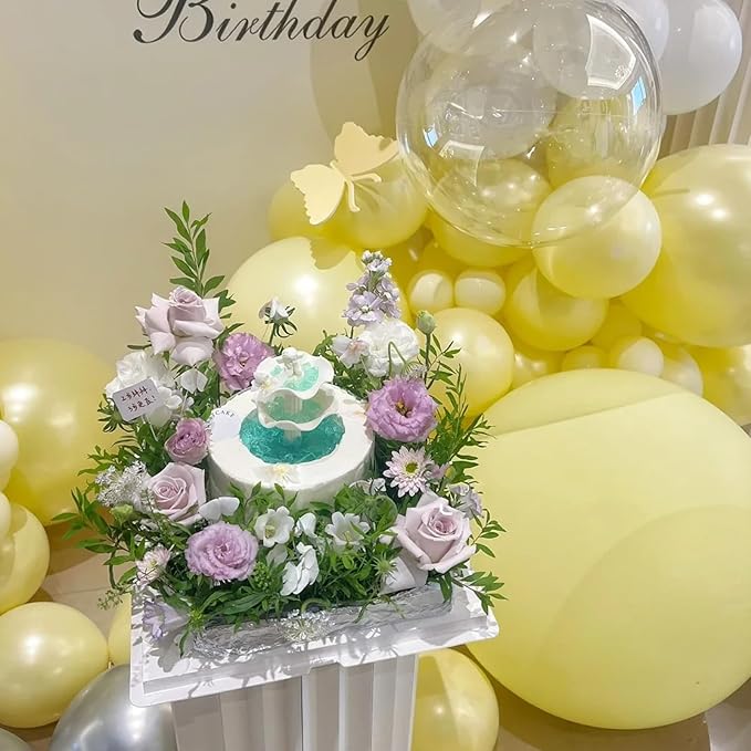 130pcs Pastel Yellow Balloons Different Sizes 18" 12" 10" 5" Light Yellow Latex Balloon Garland Arch Kit for Birthday Baby Shower Graduation Wedding Gender Reveal Party Decorations-HomvellaHome