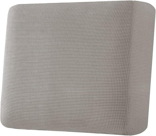 H.VERSAILTEX Super Stretch Individual Seat Cushion Covers Sofa Covers Couch Cushion Covers Slipcover Sets Thick Jacquard Textured Twill Fabric (1 Piece Chair Cushion Cover, Taupe)-HomvellaHome