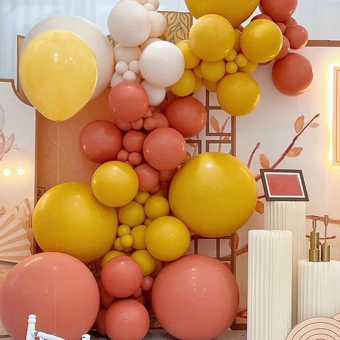 130pcs Coral Red Balloons Different Sizes 18" 12" 10" 5" Pastel Red Latex Balloon Garland Arch Kit for Birthday Baby Shower Graduation Wedding Valentine's Day Christmas Party Decorations-HomvellaHome