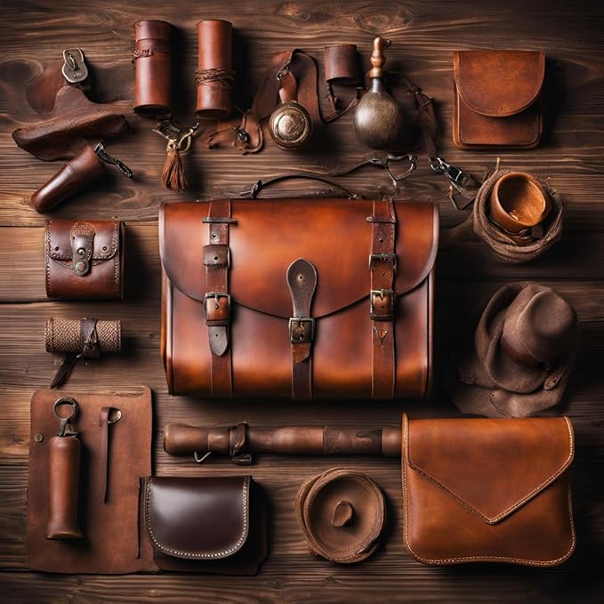 1OAK Scented Candles for Men (Vintage Leather) - Leather Candle- Masculine Decor - Long Burning Premium - Soy Wax (7oz.)-HomvellaHome