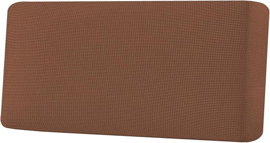 H.VERSAILTEX Super Stretch Individual Seat Cushion Covers Sofa Covers Couch Cushion Covers Slipcover Sets Thick Jacquard Textured Twill Fabric (1 Piece Sofa Cushion Cover, Caramel)-HomvellaHome