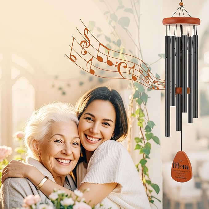Gifts for Mom, Birthday Gifts for Mom from Daughter Son, Mother Gift for Birthday, Mothers Day, Thanksgiving, Christmas, 32 Inch Wind Chimes Gift for Home Decor-HomvellaHome