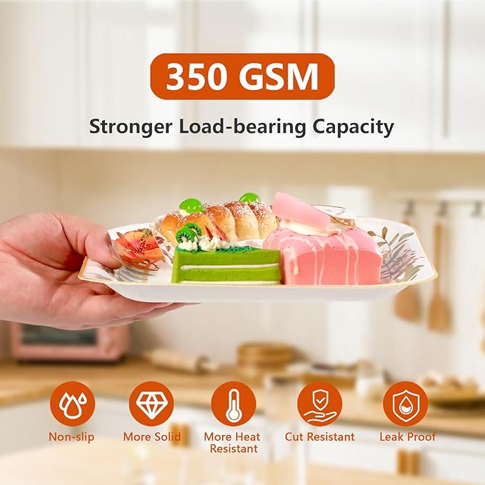 Grencian 200Pcs Fall Plates and Napkins Thanksgiving Plates Pumpkin Flower Wreath Plate Disposable Pumpkin Tableware Fall Party Supplies for Autumn Harvest Thanksgiving Party Decorations, Serves 50-HomvellaHome