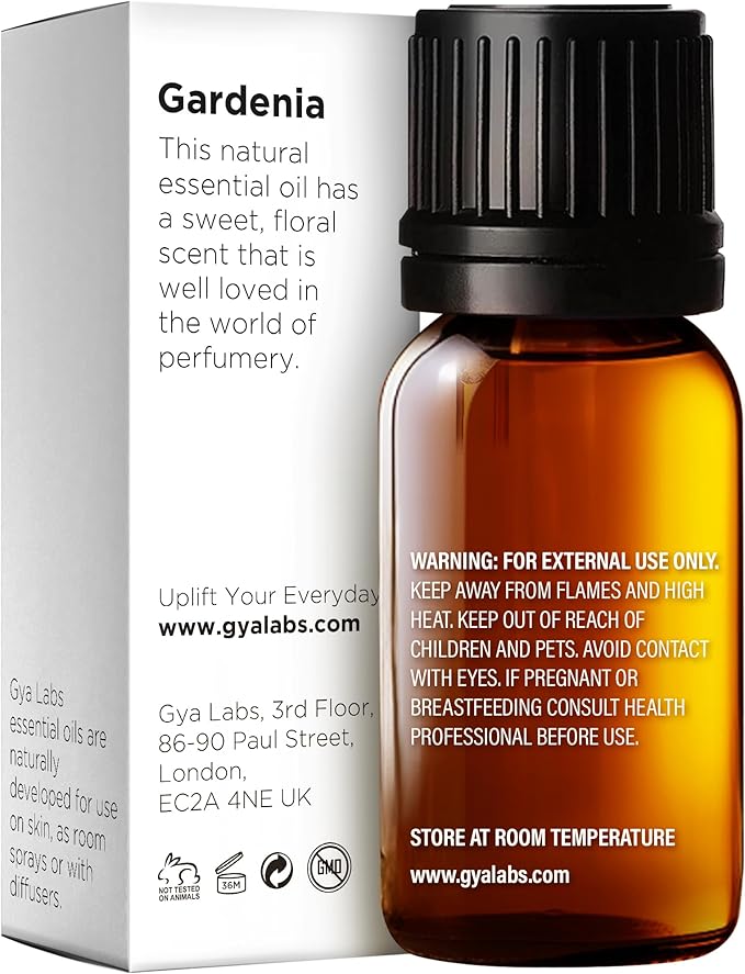 Gya Labs Gardenia Essential Oil for Diffuser - 0.34 Fl Oz - 100% Pure Natural Gardenia Oil for Skin, Aromatherapy & Candle Making Scent-HomvellaHome