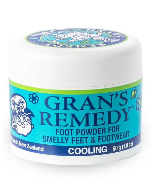 Gran's Remedy Natural Shoe Deodorizer and Foot Odor Eliminator Powder for Men, Women, and Kids, Absorb Sweat and Moisture, Neutralize Smelly Odors, Cooling-HomvellaHome