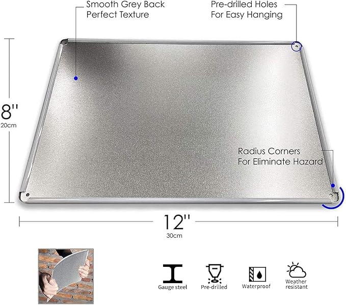 Garage Signs for Men Mechanic Shop Decor Funny Tool Rule Metal Tin Signs for Dad Garage Gifts Grandpa Workshop Wall Decor 8x12 Inch-HomvellaHome