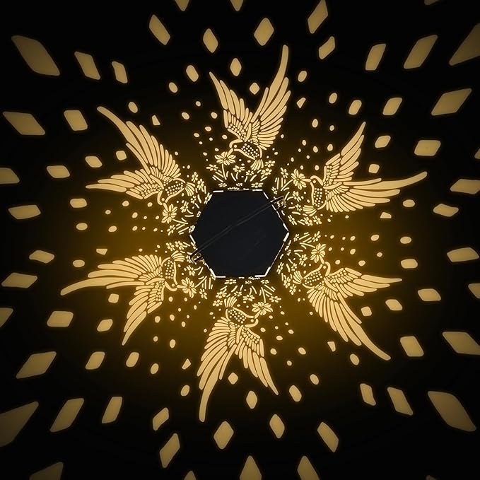 2 Pack Hummingbird Solar Lanterns Outdoor Waterproof - Birthday Gifts for Women, Men, Mom, Solar Lights Outdoor Hanging Garden Decor for Outside, Patio, Outdoor, Yard, Lawn, Balcony-HomvellaHome