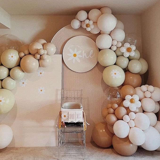 130pcs Coffee Brown Balloons Different Sizes 18" 12" 10" 5" Tan Latex Balloon Garland Arch Kit for Birthday Baby Shower Graduation Wedding Gender Reveal Anniversary Party Decorations-HomvellaHome