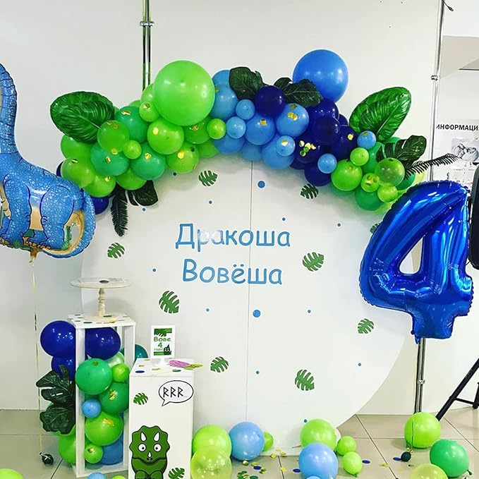 130pcs Lime Green Balloons Different Sizes 18" 12" 10" 5" Light Green Balloons for Birthday Dinosaur Baby Shower St. Patrick's Day Summer Jungle Forest Safari Party Decorations-HomvellaHome