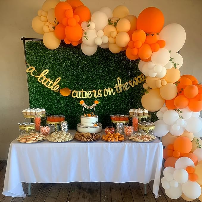 130pcs Orange Balloons Different Sizes 18" 12" 10" 5" Orange Matte Latex Balloons for Boys Girls Birthday Baby Shower Gender Reveal Wedding Gender Reveal Autumn Party Decorations-HomvellaHome