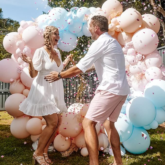 130pcs Light Blue Balloons Different Sizes 18" 12" 10" 5" Baby Blue Balloons for Boys Girls Birthday Baby Shower Gender Reveal Wedding Children's Day Decorations-HomvellaHome